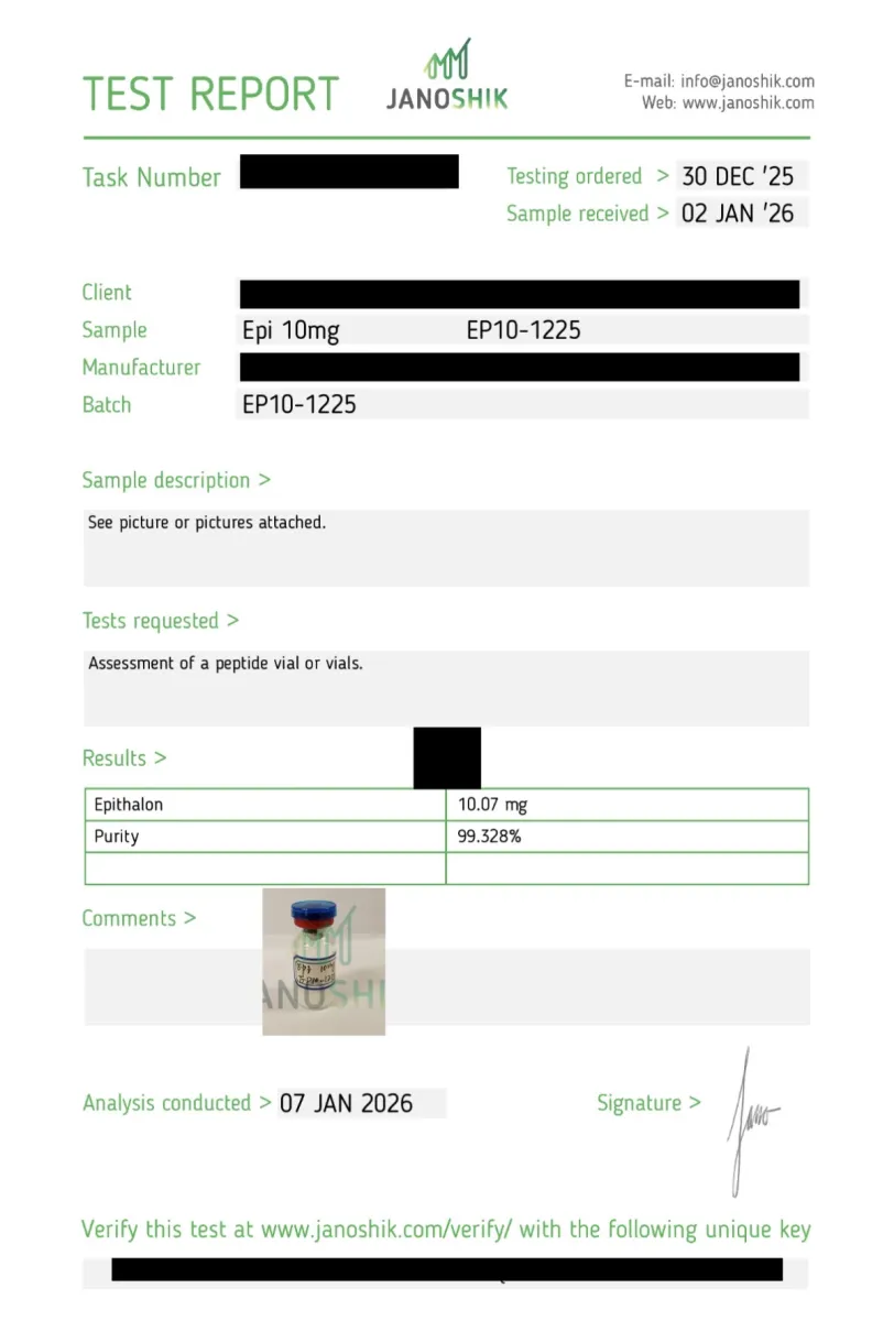 EPITHALON Vial 10 mg
