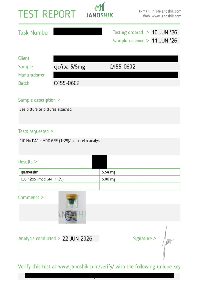 CJC-1295 without DAC + IPA Vial 10 mg