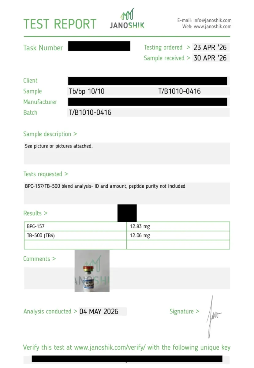 WOLVERINE (TB500+BPC157) Vial 20 mg