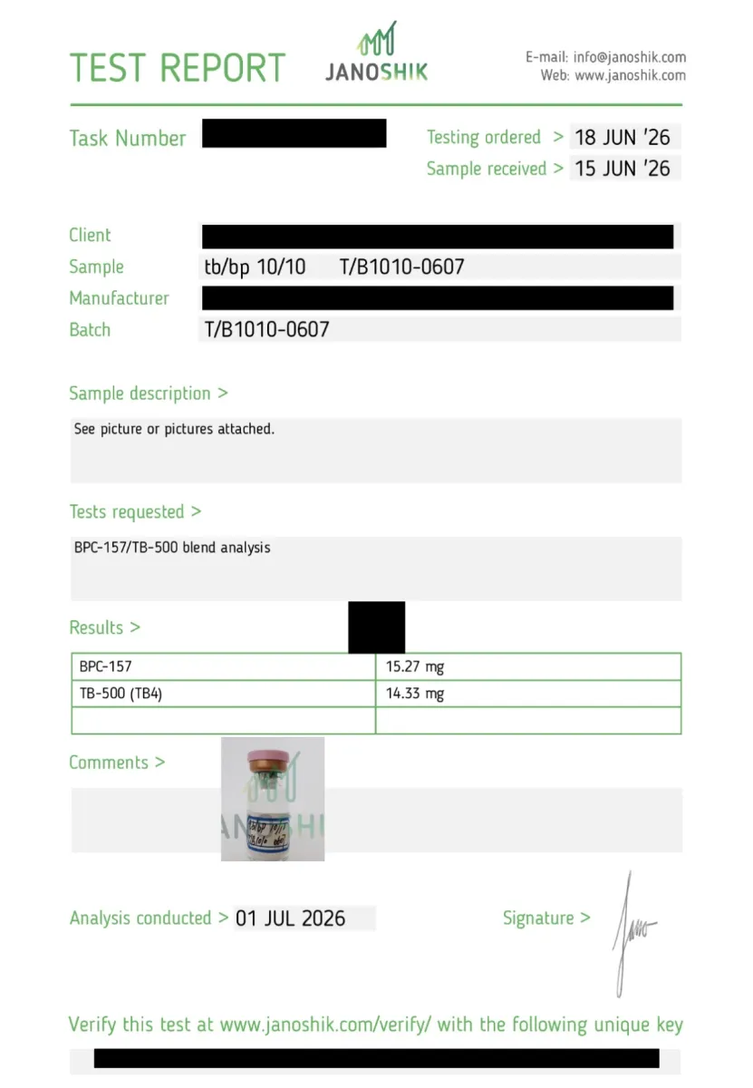 WOLVERINE (TB500+BPC157) Vial 20 mg